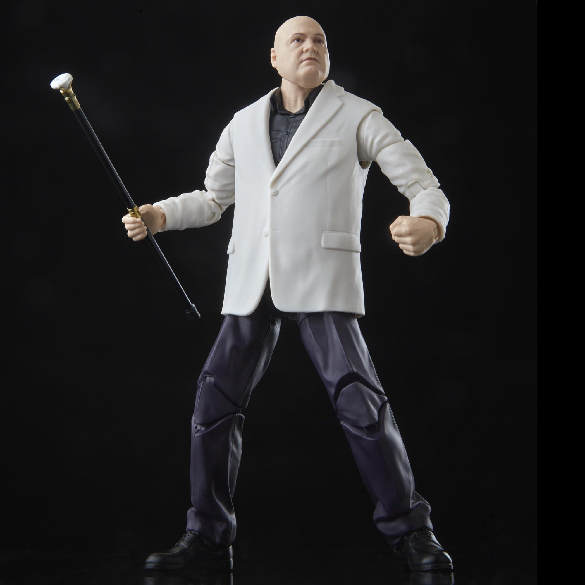 Marvel Kingpin figure articulation posing demonstrates poseability for display.