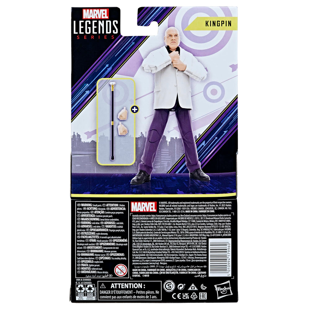 Marvel Kingpin figure premium deco highlights texture and presence.
