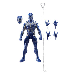 Marvel Legends gamerverse Peter Parker Anti-Venom suit figure front view for display