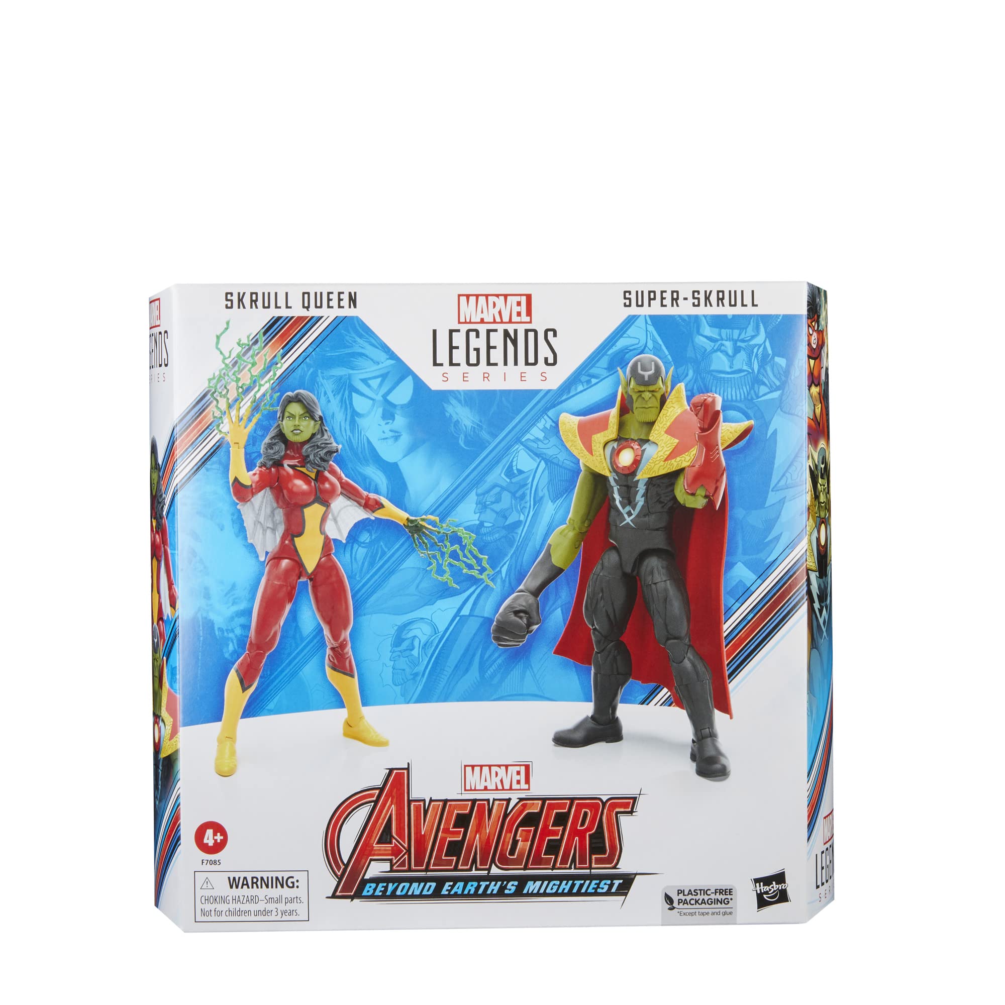 Marvel Legends Skrull Queen impersonation head for disguise options.