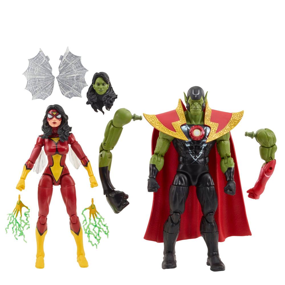 Marvel Legends Skrull Queen Veranke front view for dynamic display.