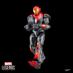 Marvel Legends Iron Man figure articulation pose demonstrates 20+ points
