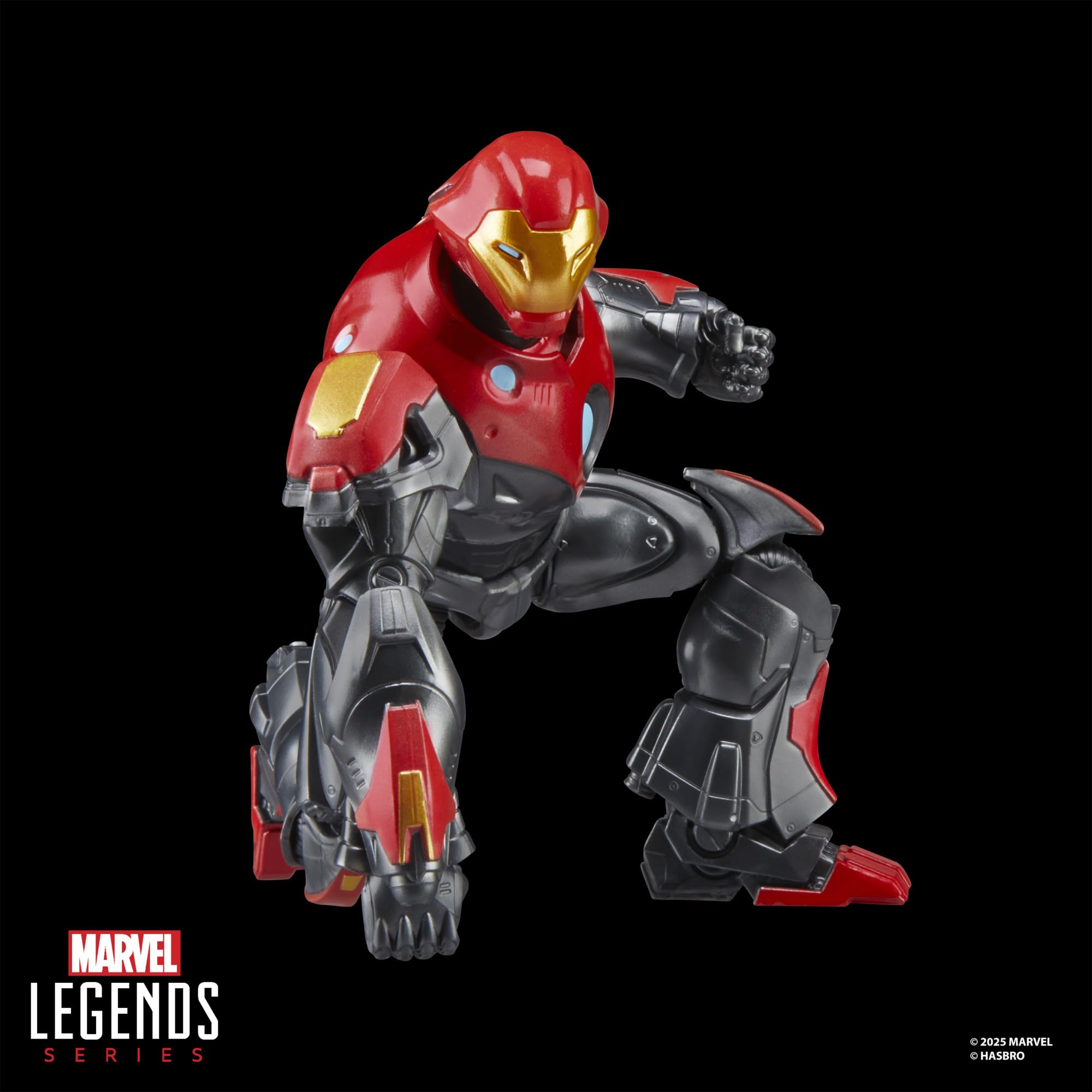 Marvel Legends Ultimate Iron Man on retro cardback for collector display