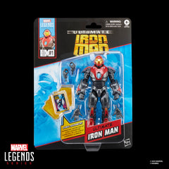 Marvel Legends Iron Man figure side profile highlighting detailed deco