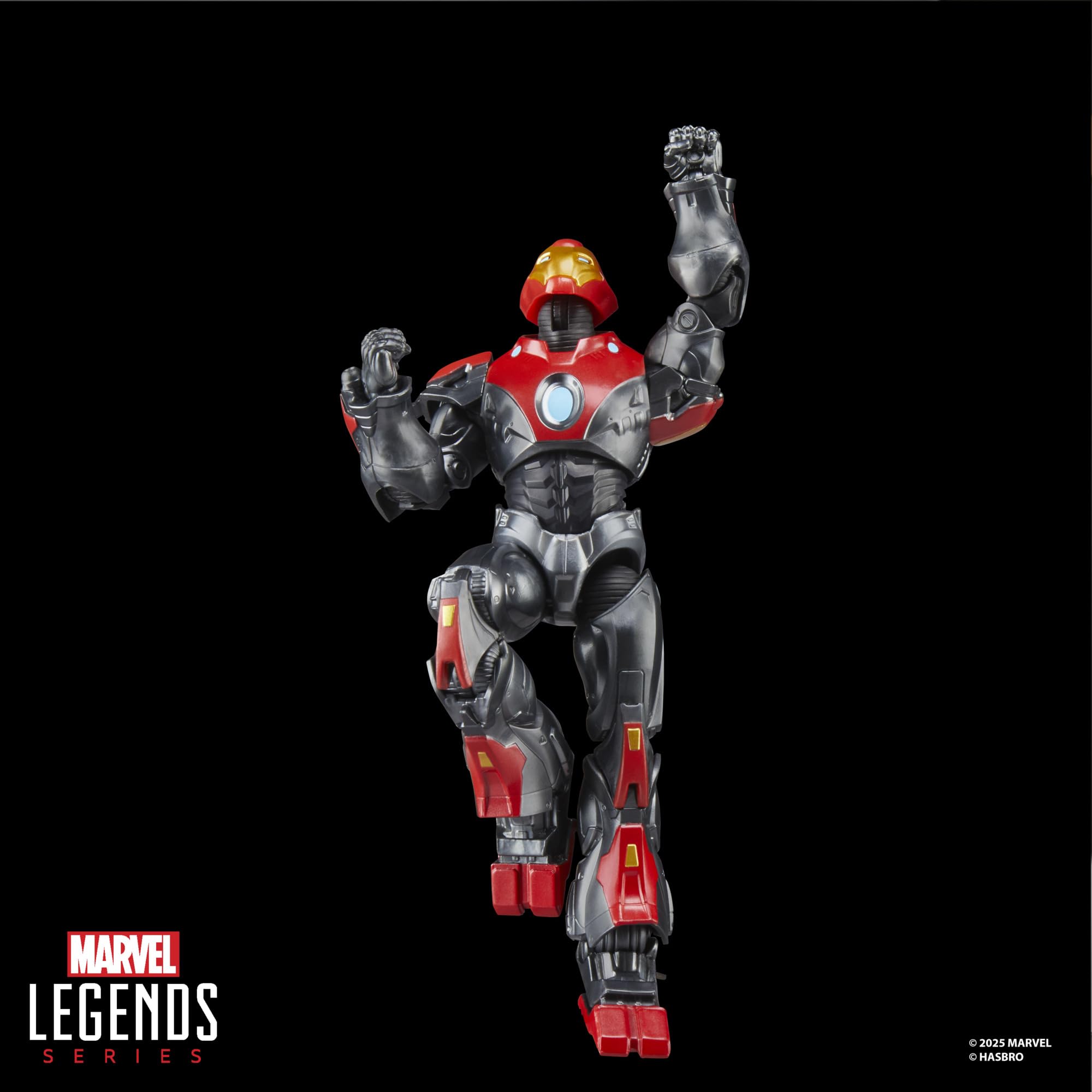 Marvel Legends Iron Man figure includes four alternate hands for pose variety