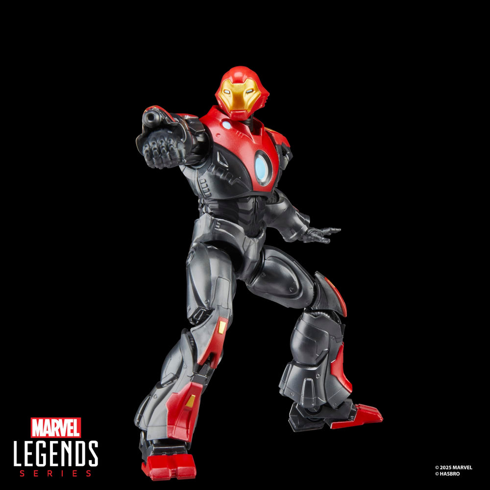 Marvel Legends Ultimate Iron Man with comic cover accessory enhances storytelling