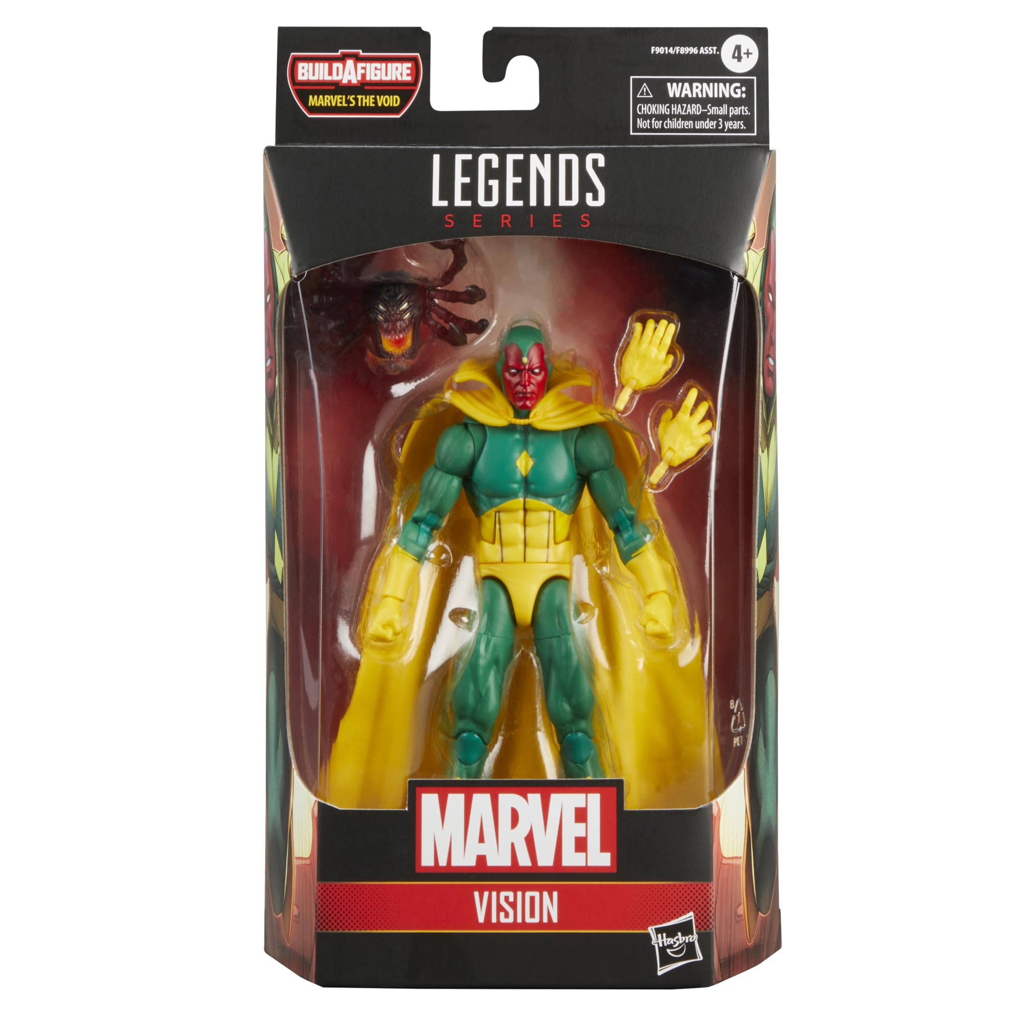 Marvel Legends Vision articulation enables dynamic posing options.