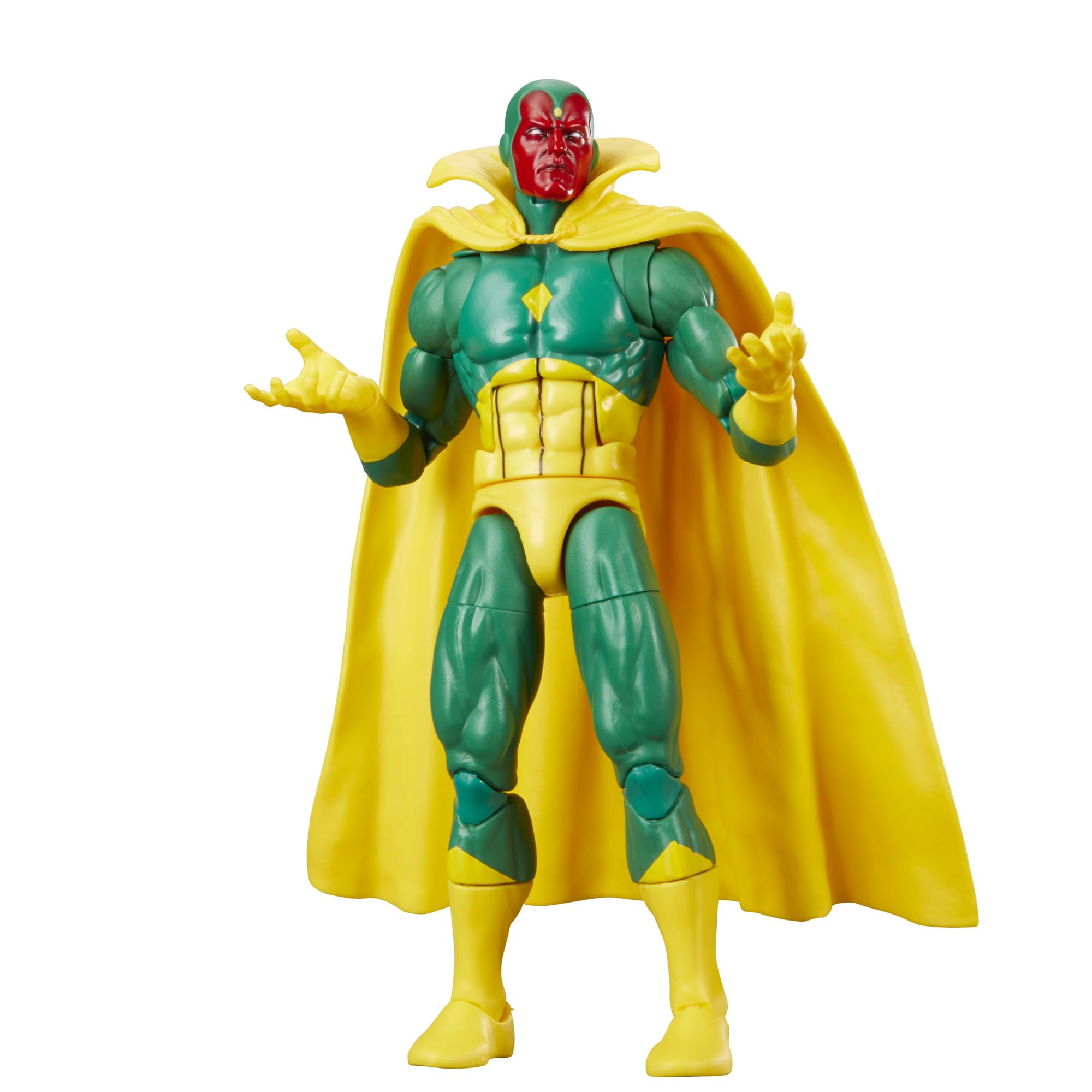Poseable head and shoulders enhance action-ready stances.