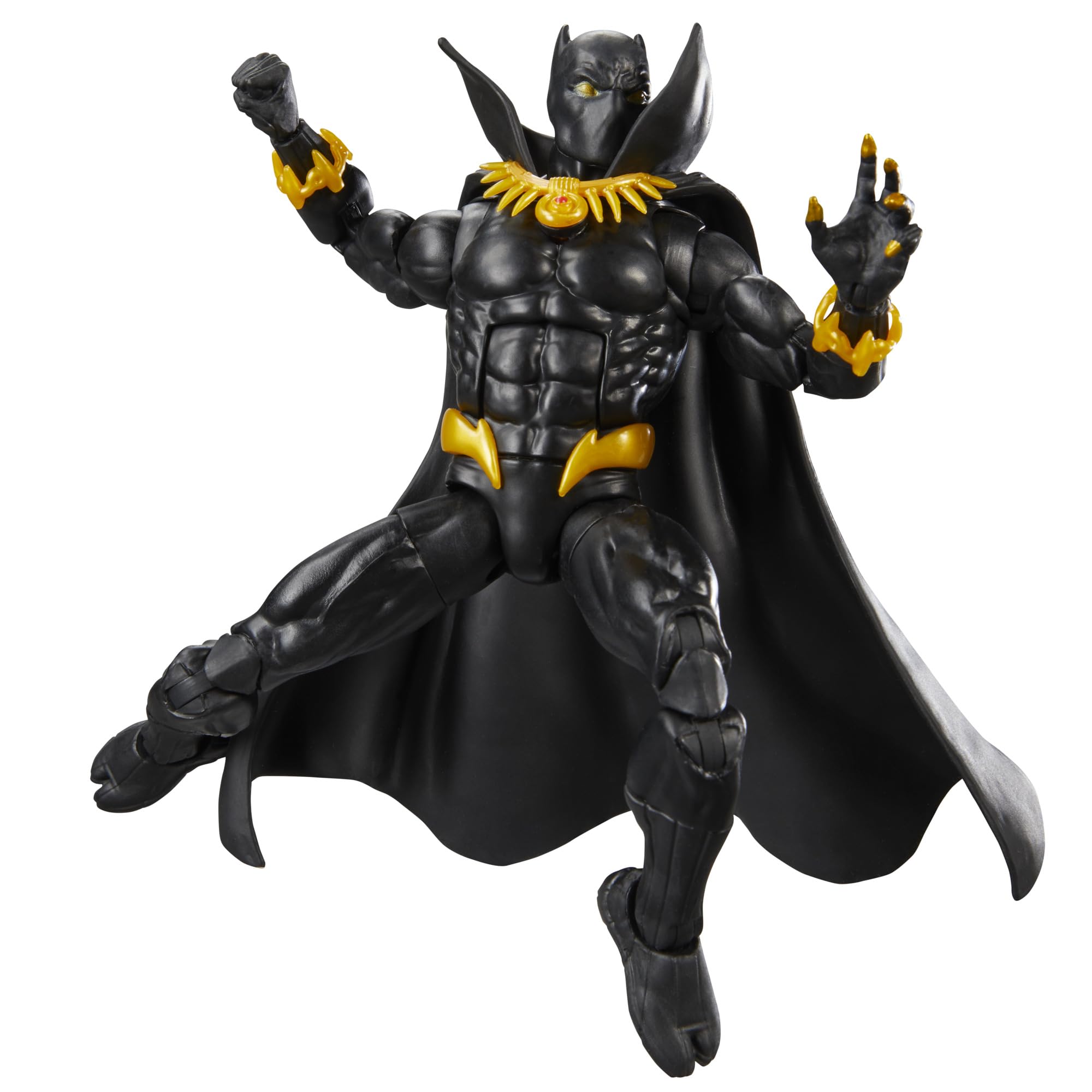 Iconic Wakanda-inspired design cues enhance the Black Panther’s heroic silhouette.