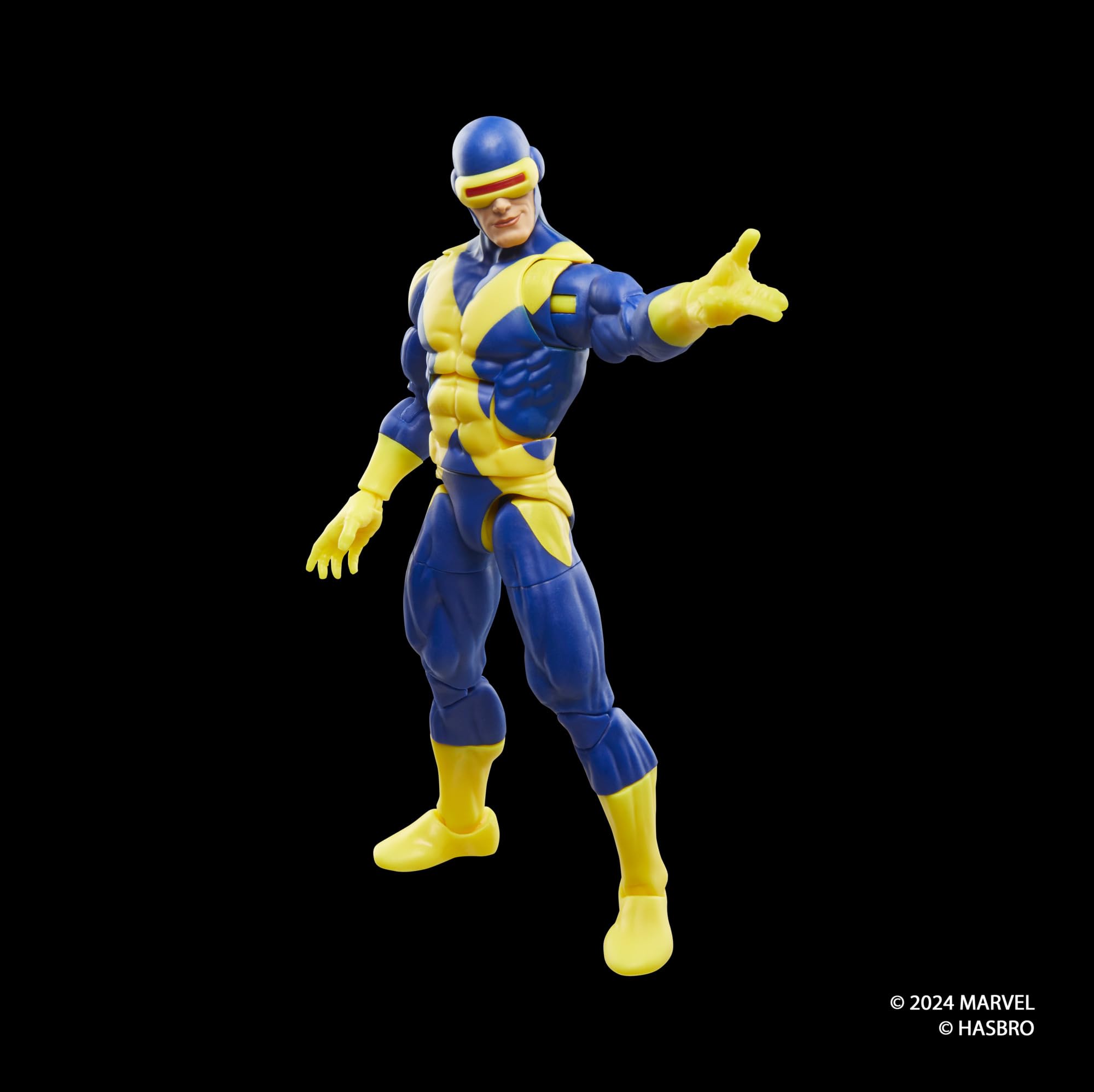 Marvel Legends Cyclops articulation showcased for dynamic posing