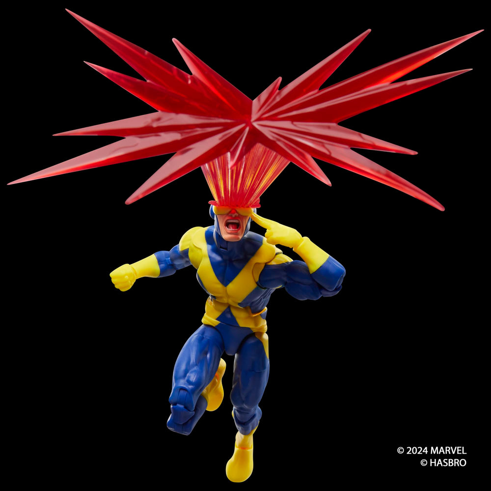 Marvel Legends Cyclops detailed features highlighting classic X-Men look