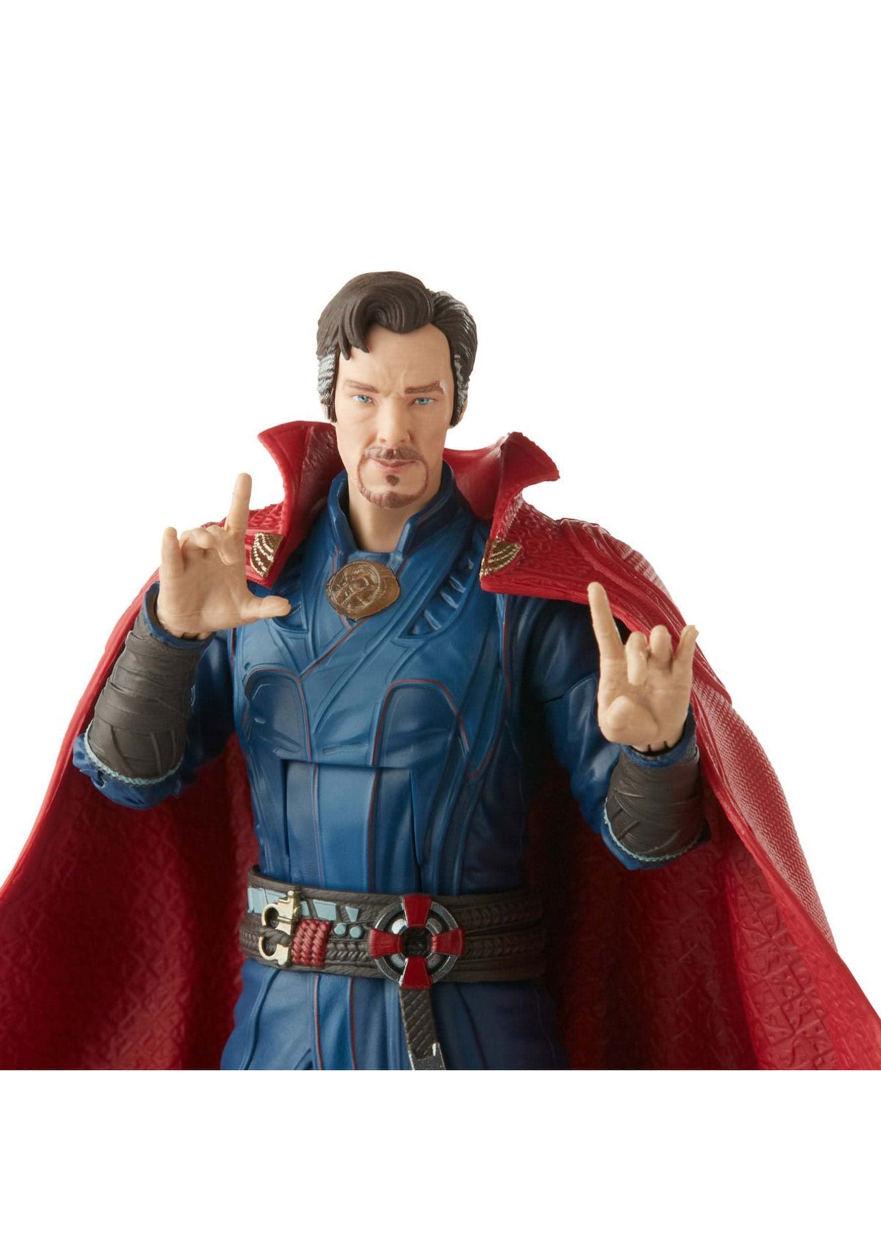 Marvel Legends Doctor Strange accessories close-up showing alternate hands included.