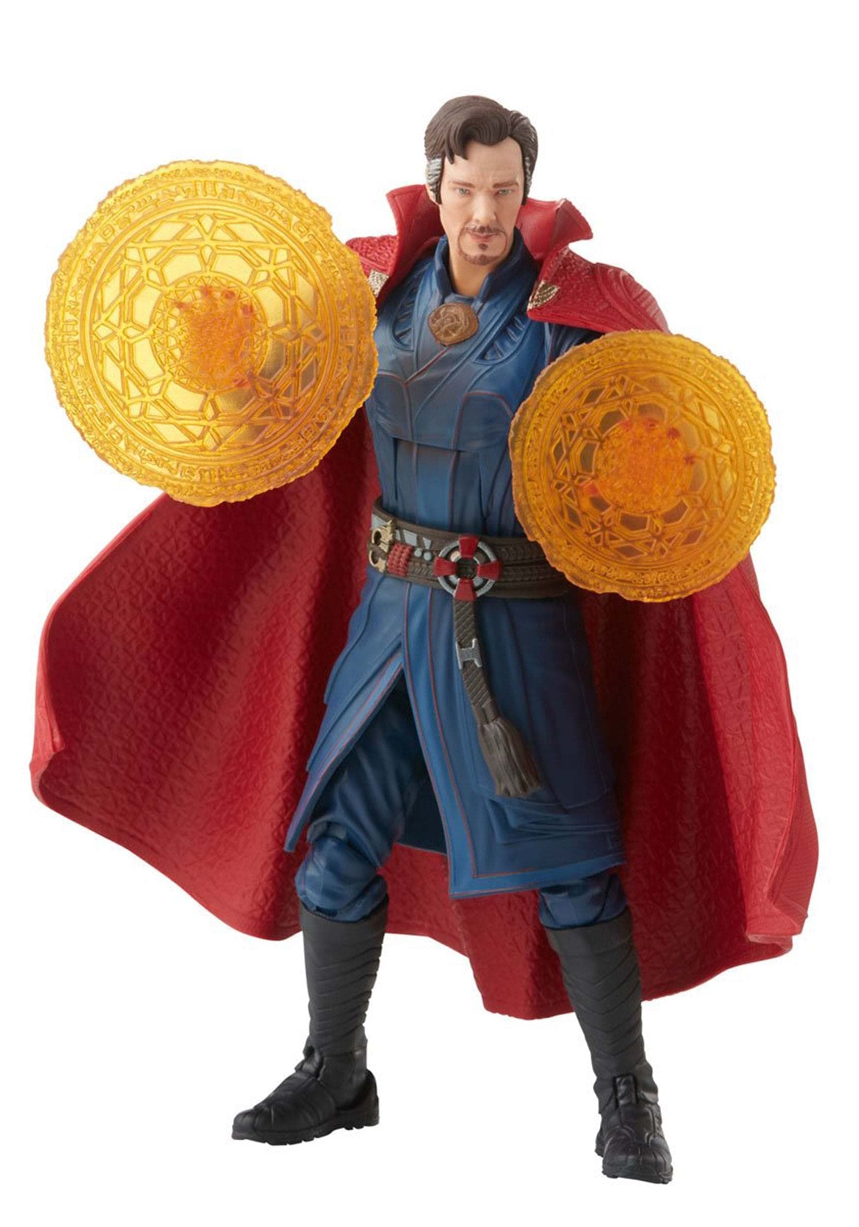 Marvel Legends Doctor Strange articulation close-up highlighting multiple joints for dynamic posing.