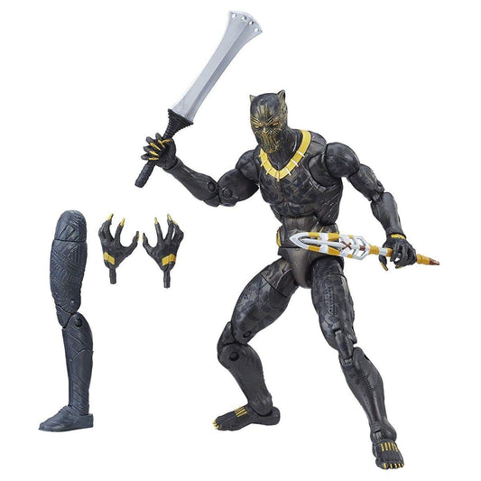 Marvel Legends Erik Killmonger figure front view with premium articulation for posing.
