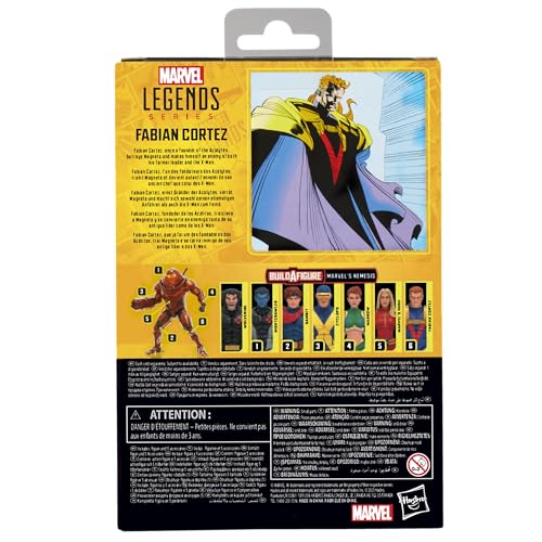 Marvel Legends Fabian Cortez figure accessories include flame FX for display options.