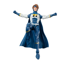 Premium articulation points on Marvel Legends New Warriors Justice figure for dynamic posing.