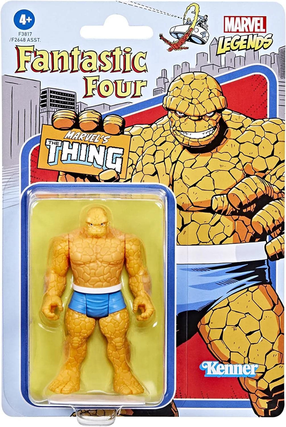 Marvel Legends Thing Retro 375 articulation close-up highlighting joints