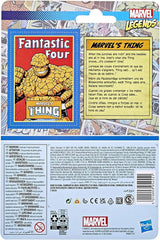Marvel Legends Thing Retro 375 display-ready figure ideal for shelf displays