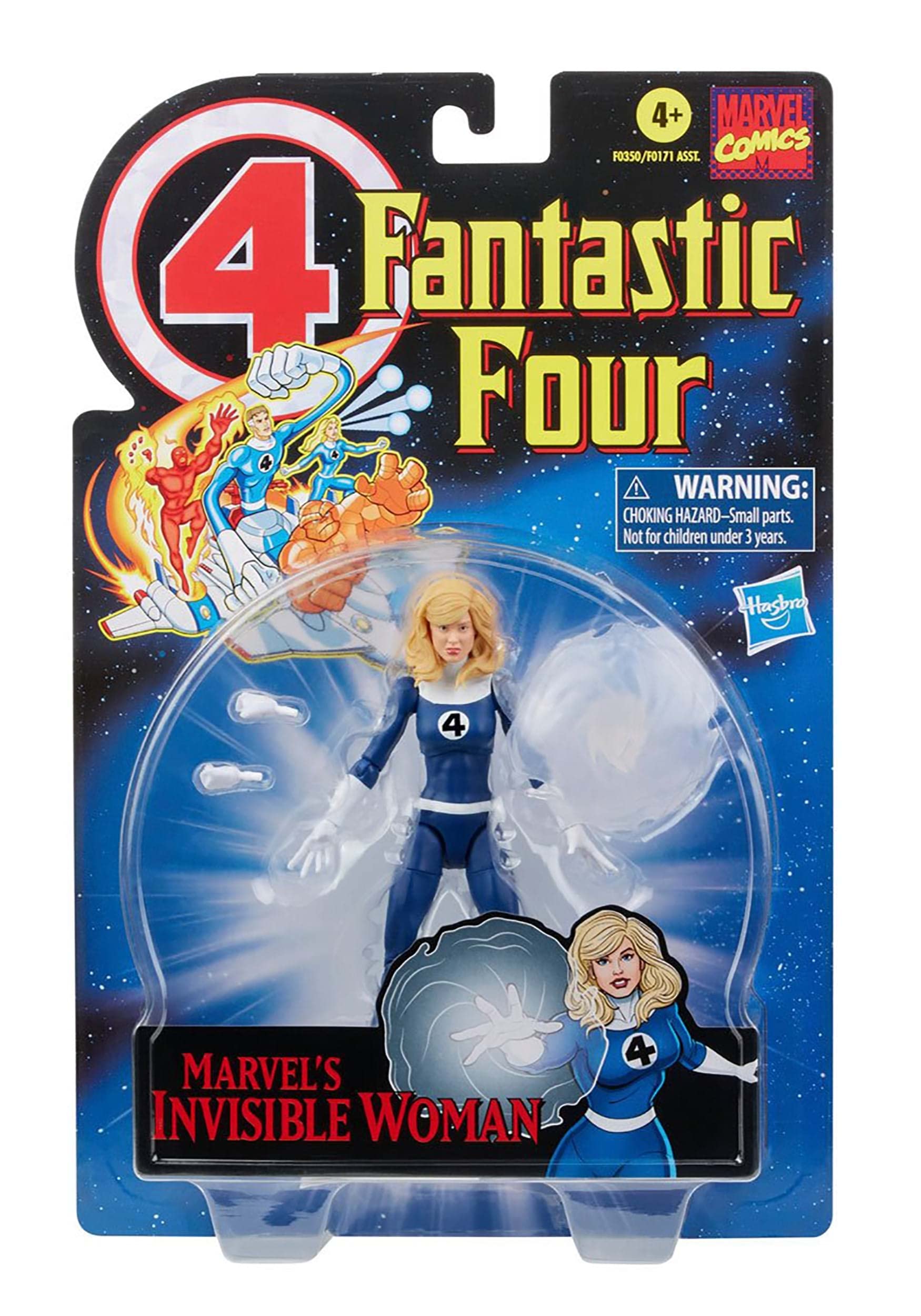 Marvel Legends Invisible Woman accessories enhance display options.