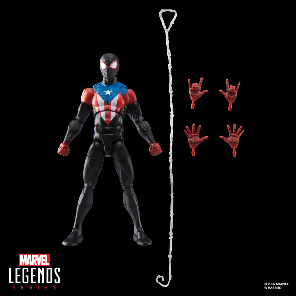 Marvel Legends Miles Morales Boricua Suit 6-inch-scale figure in action pose