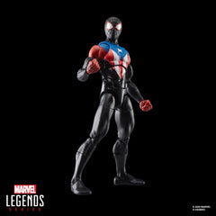 Marvel Legends Miles Morales Boricua Suit dynamic posing for action shots