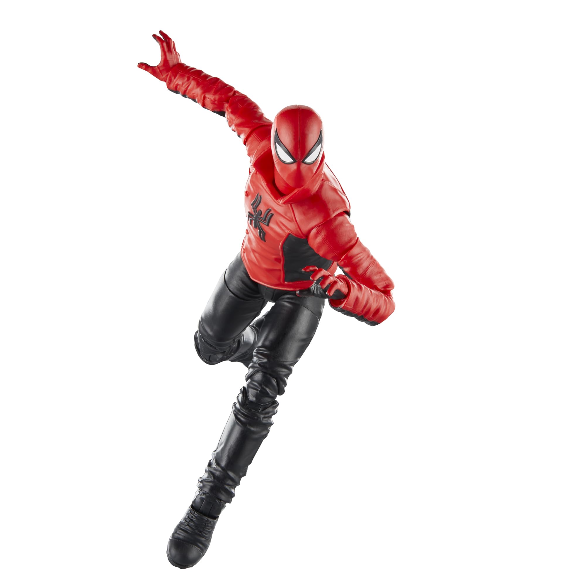 MARVEL Legends figure supports multiverse-themed display with other Spider-Man figures.