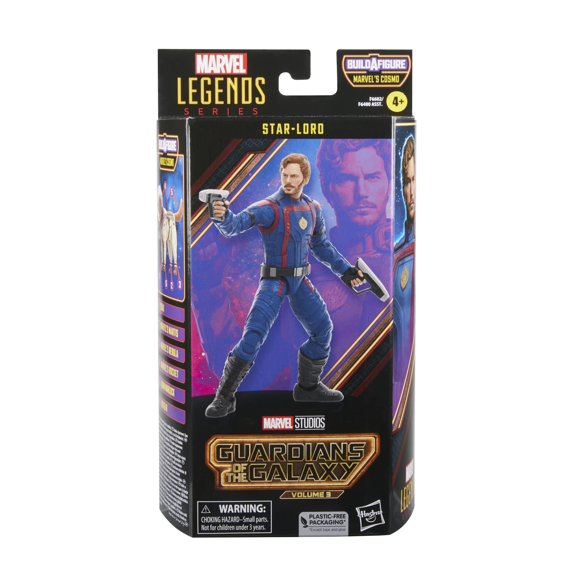 Marvel Legends Star-Lord Vol-3 blaster accessories for authentic action.