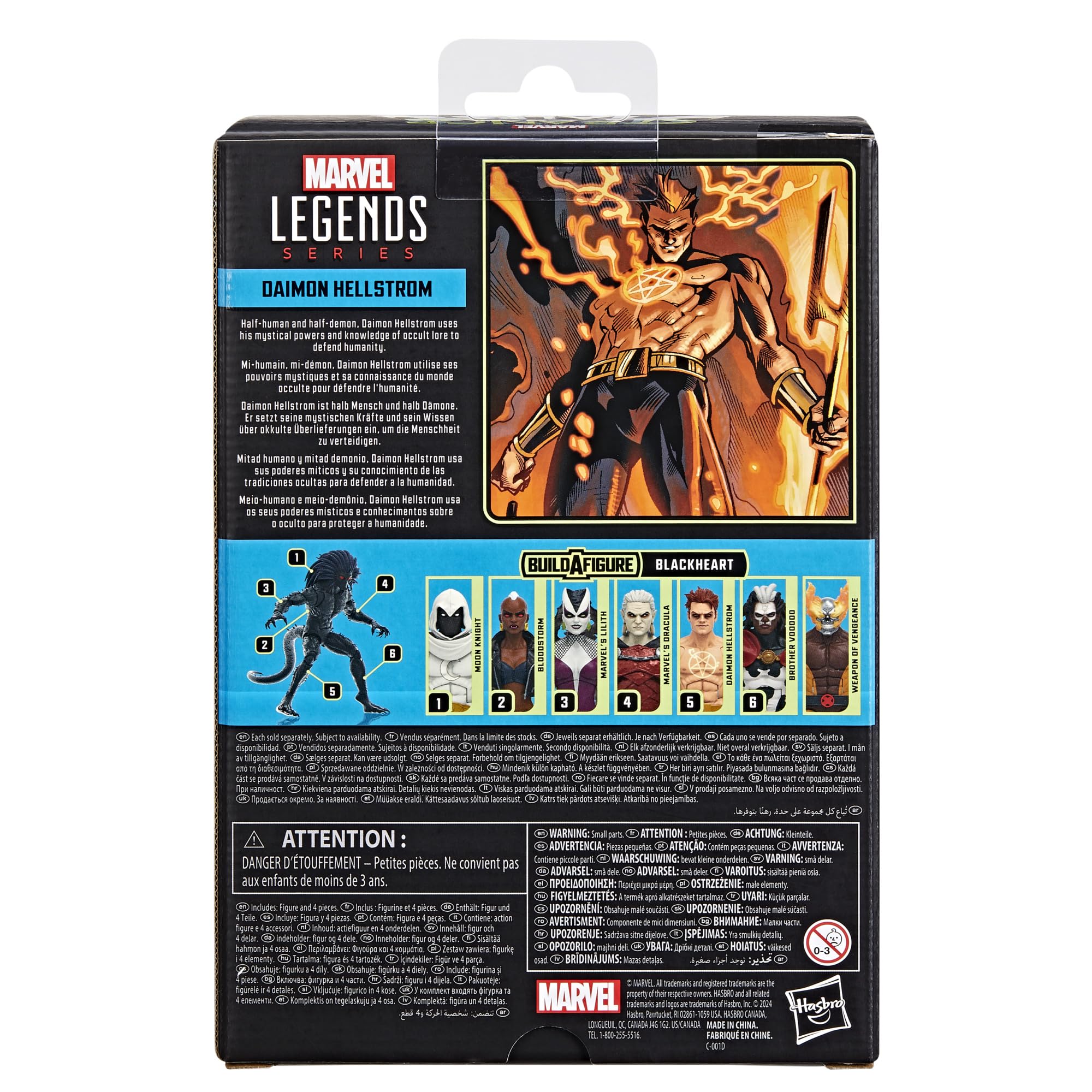 Marvel Daimon Hellstrom figure pose-ready for dynamic display scenes.