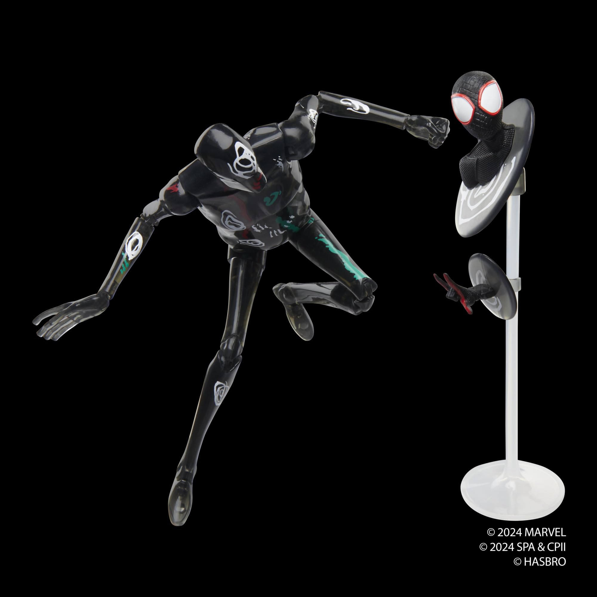 Marvel Legends The Spot figure with accessories set featuring alternate hands for versatility.
