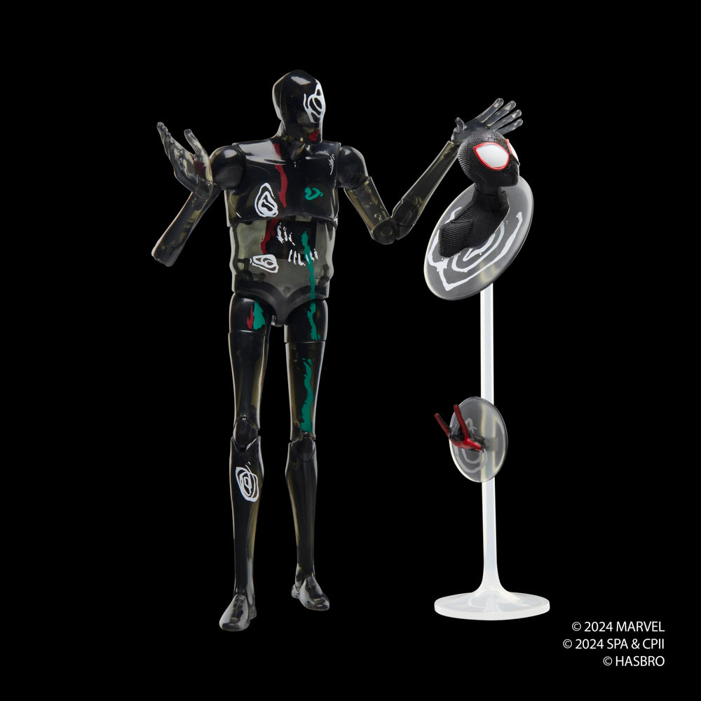 Marvel Legends The Spot figure articulation close-up showing over 20 points of movement.