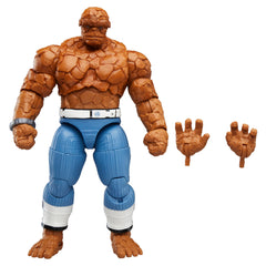 Marvel Legends The Thing figure front view showcases movie-inspired design for display.