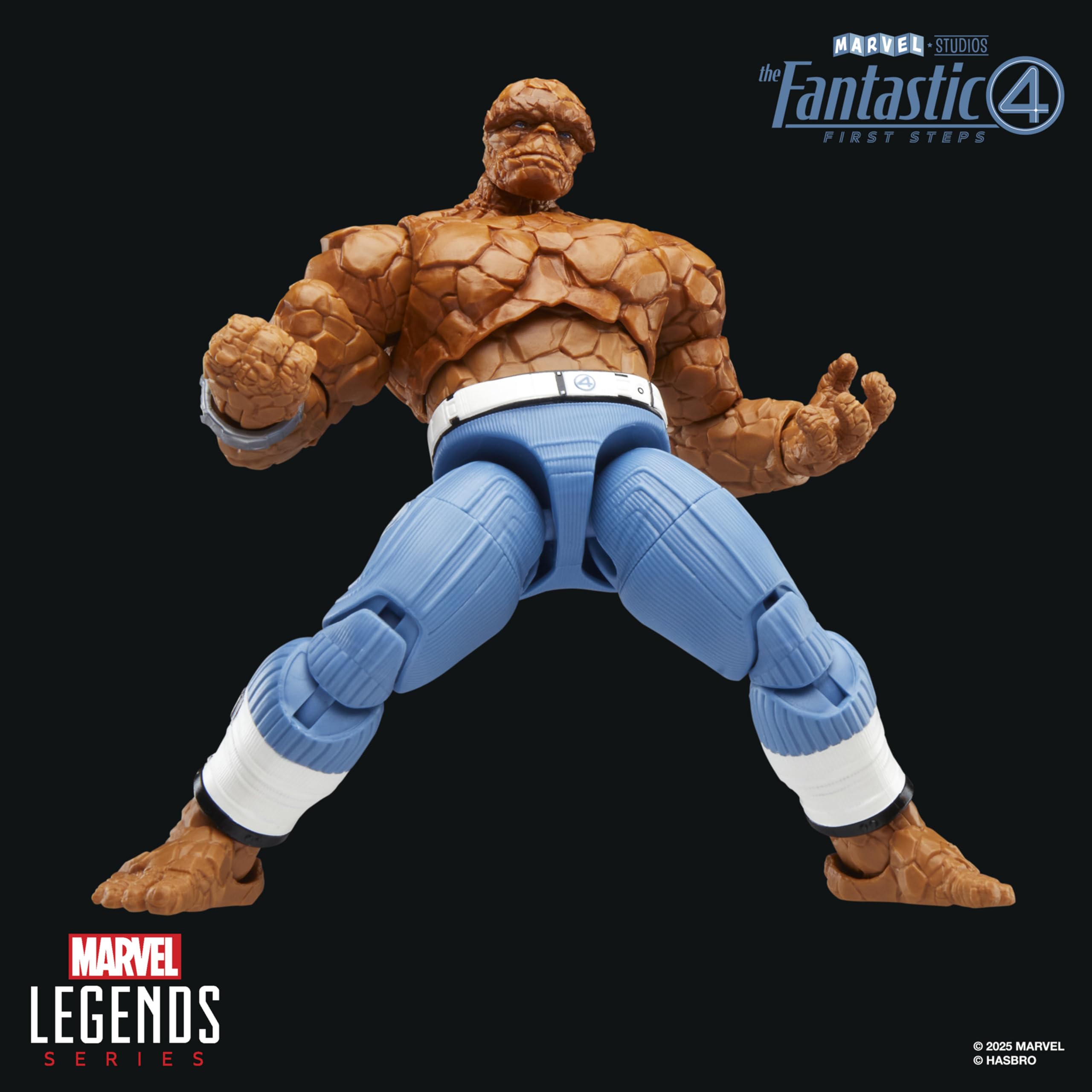Marvel Legends The Thing figure packaging features a window box for easy display.