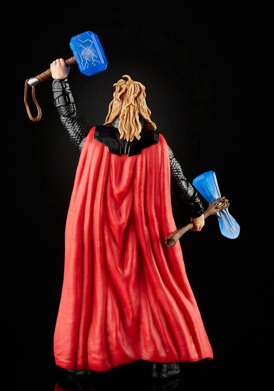 Marvel Legends Thor figure close-up showing detailed sculpt and joints