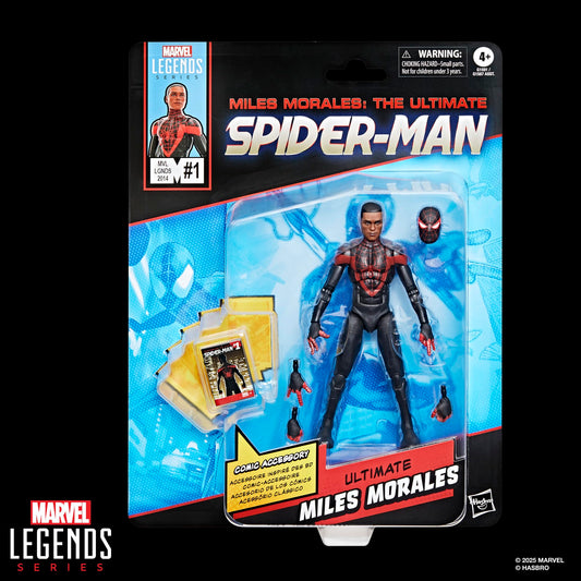 Miles Morales figure side pose showcases dynamic shelf display options.
