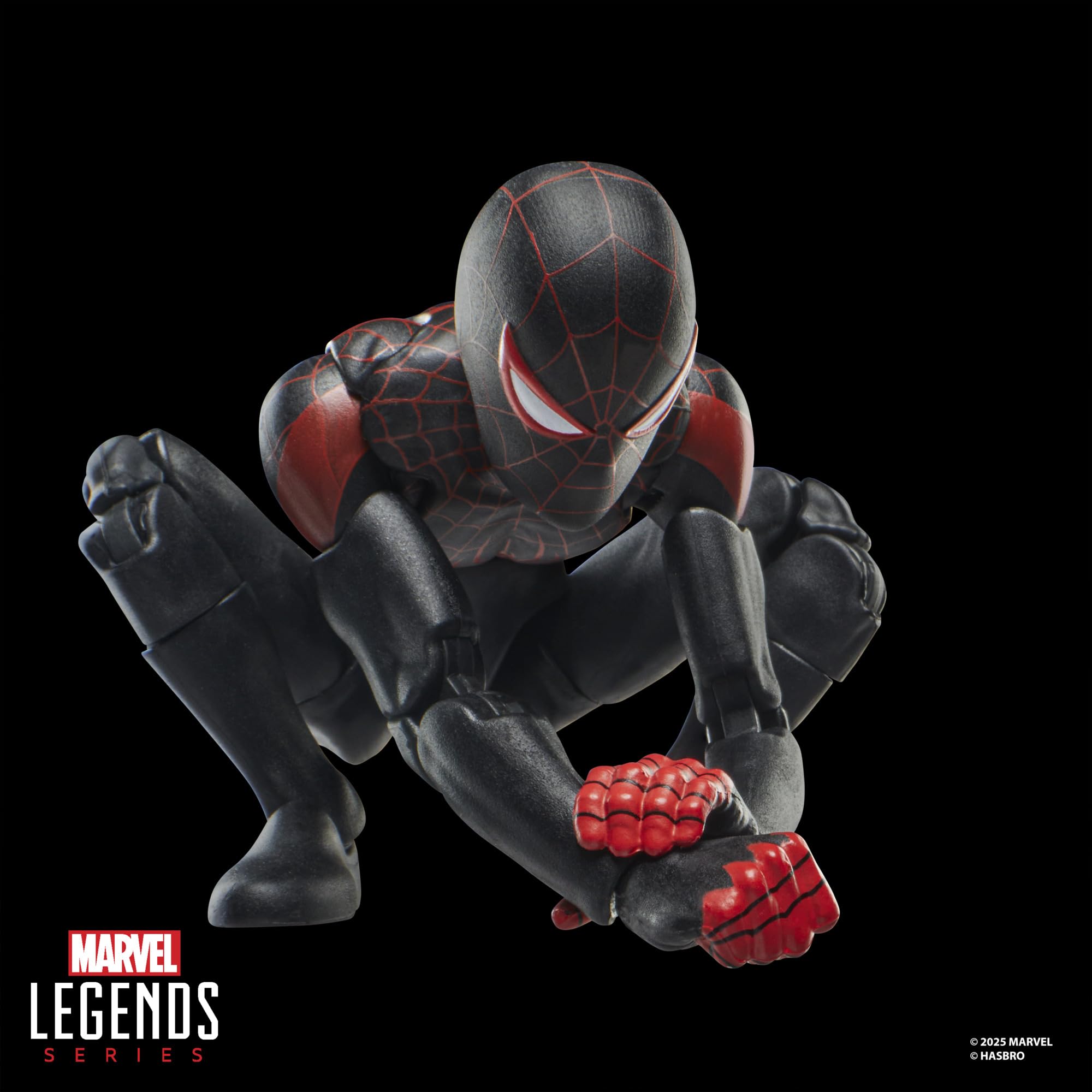 Marvel Legends Ultimate Miles Morales 6-inch scale fits with other Legends figures.