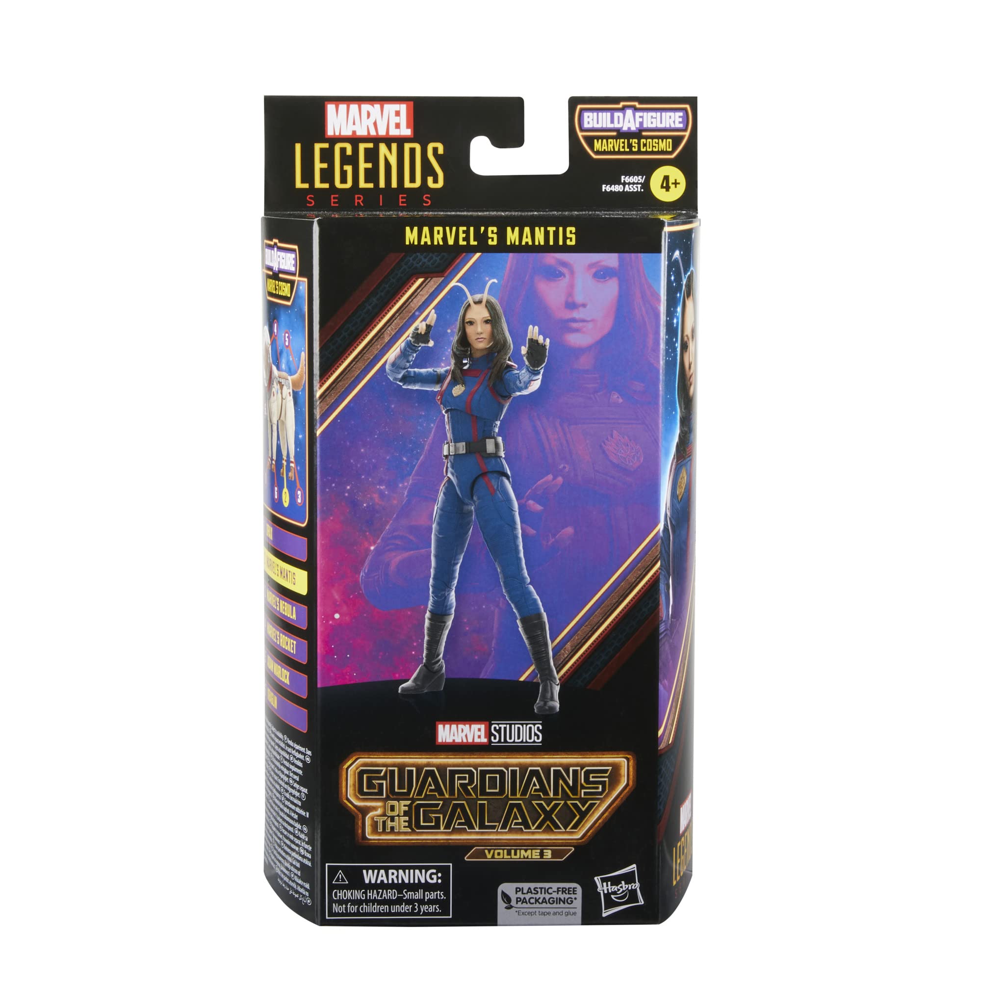 Marvel's Mantis action pose highlighting poseable head and limbs for dynamic display.