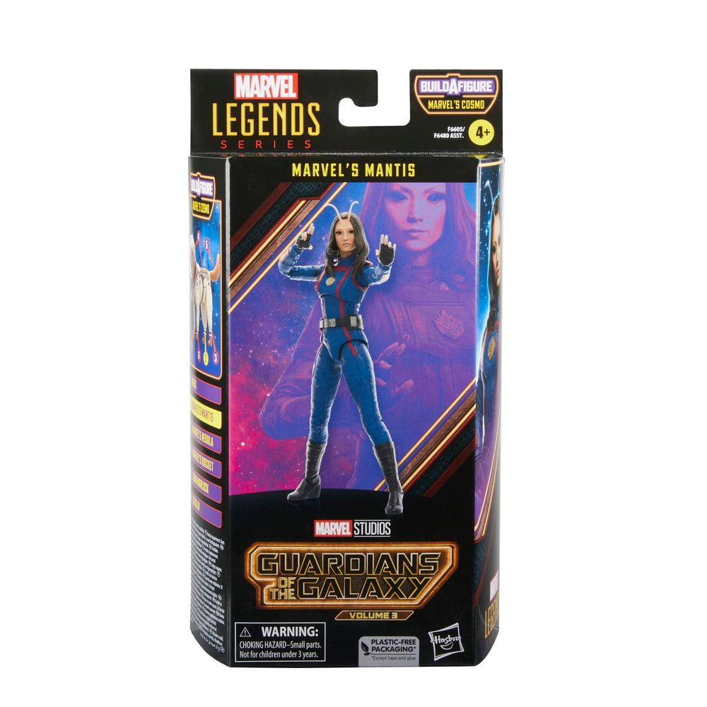 Marvel's Mantis action pose highlighting poseable head and limbs for dynamic display.