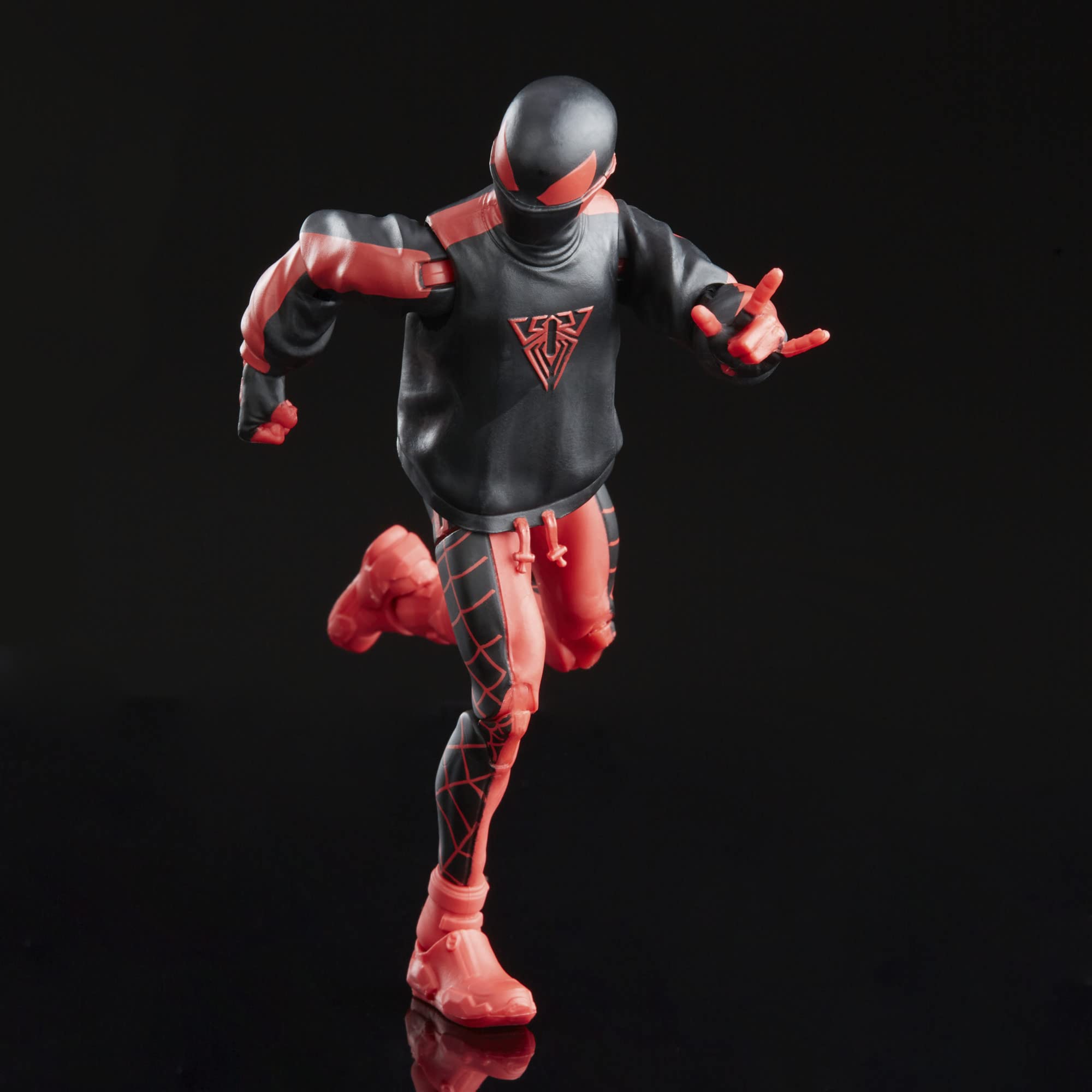 Marvel Miles Morales Spider-Man comics-inspired design enhances collection display.