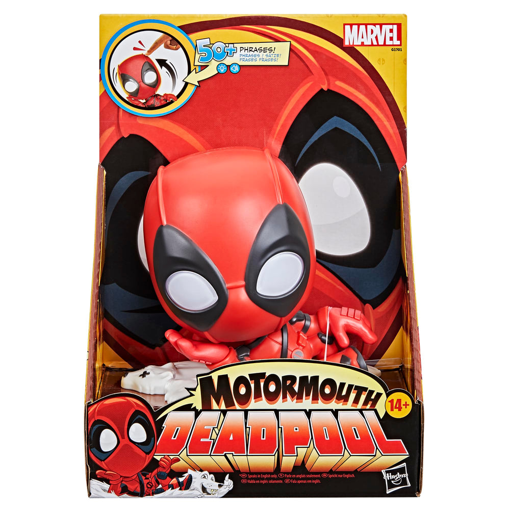 Marvel Motormouth Deadpool rapid push snark—unlocks extra sound effects.