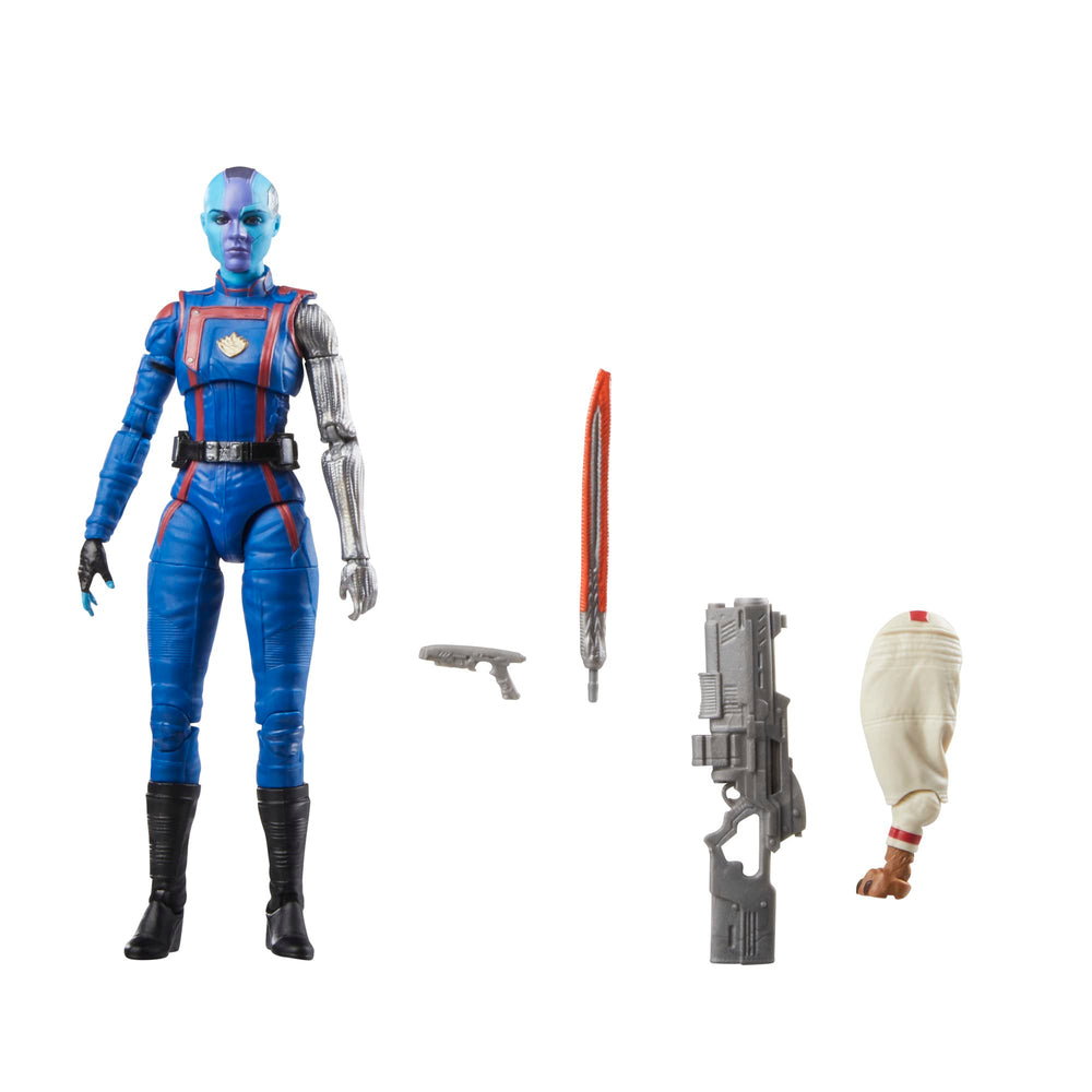 Marvel Nebula figure front view showing accurate armor detail
