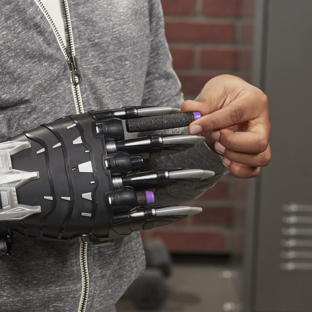 Packaging for Marvel Nerf Power Moves Black Panther is easy-open