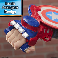 Marvel Nerf Power Moves shield design captures iconic look for roleplay.