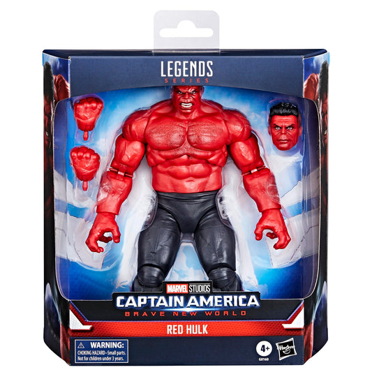 Marvel Legends Red Hulk deluxe packaging window box ready for display or gifting.