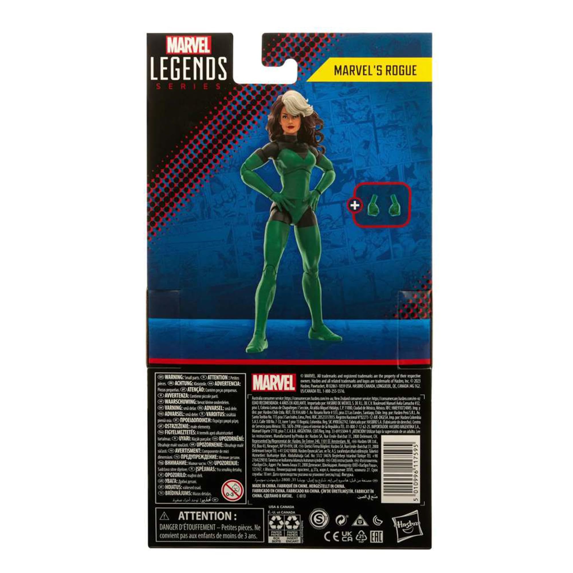 Marvel's Rogue X-Men figure on a display-ready stand for a bold collection.