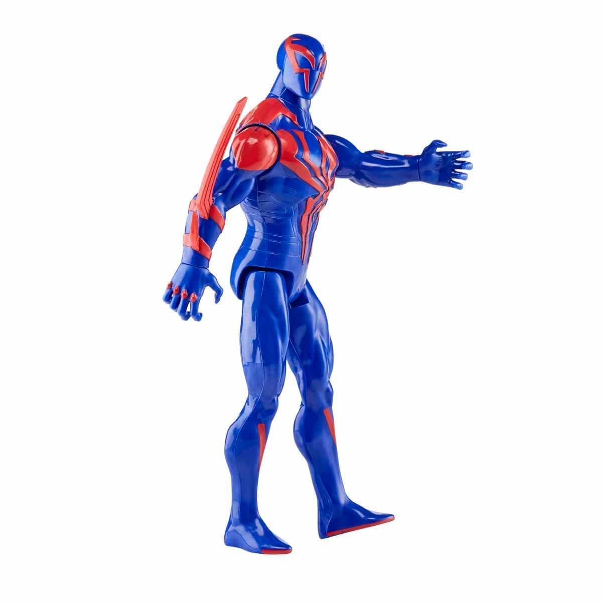 Poseable Spider-Man 2099 toy offers flexible poses for dynamic scenes