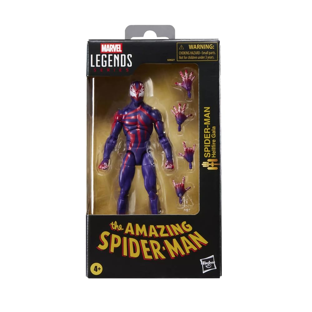 Marvel Spider-Man Hellfire Gala figure—front view for dynamic display