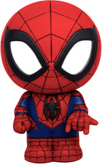 Marvel Spider-Man PVC figural bank on a desk setup, adds playful storage and decor.