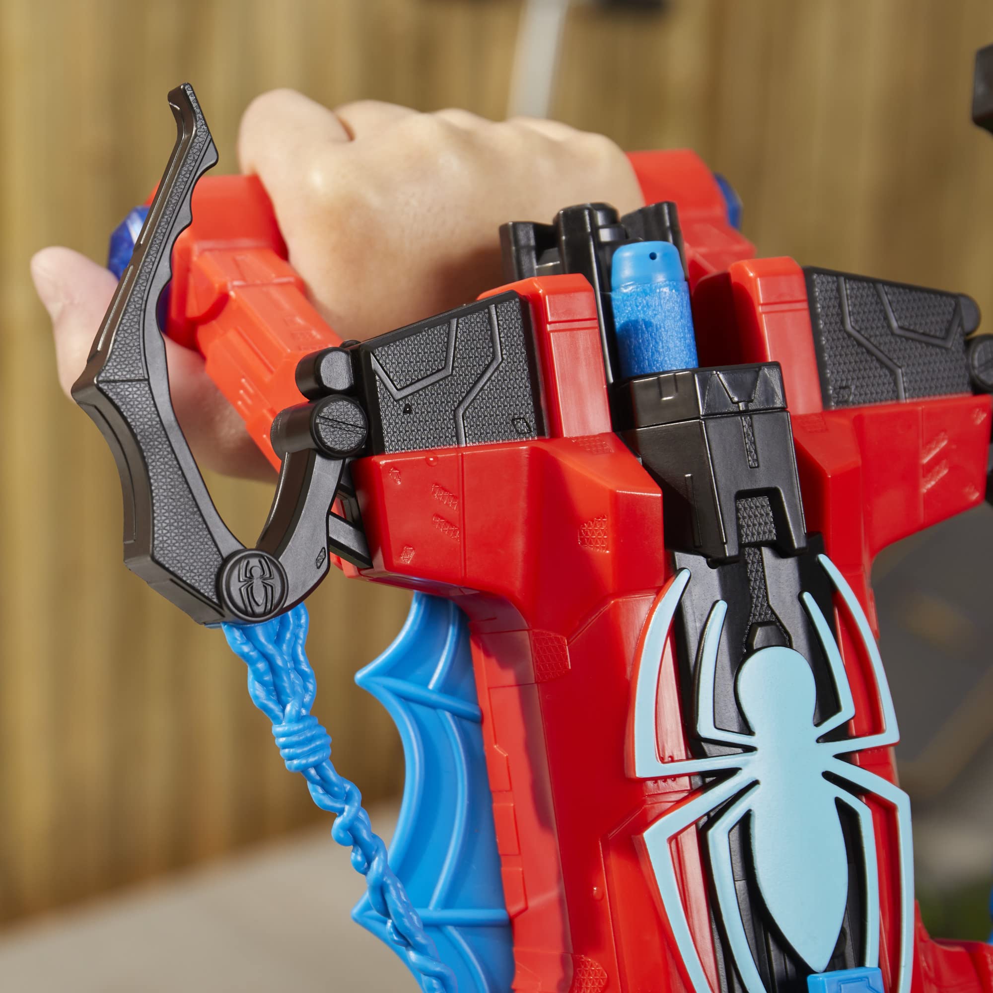 Marvel-inspired Spider-Man design adds authentic hero flair to playtime