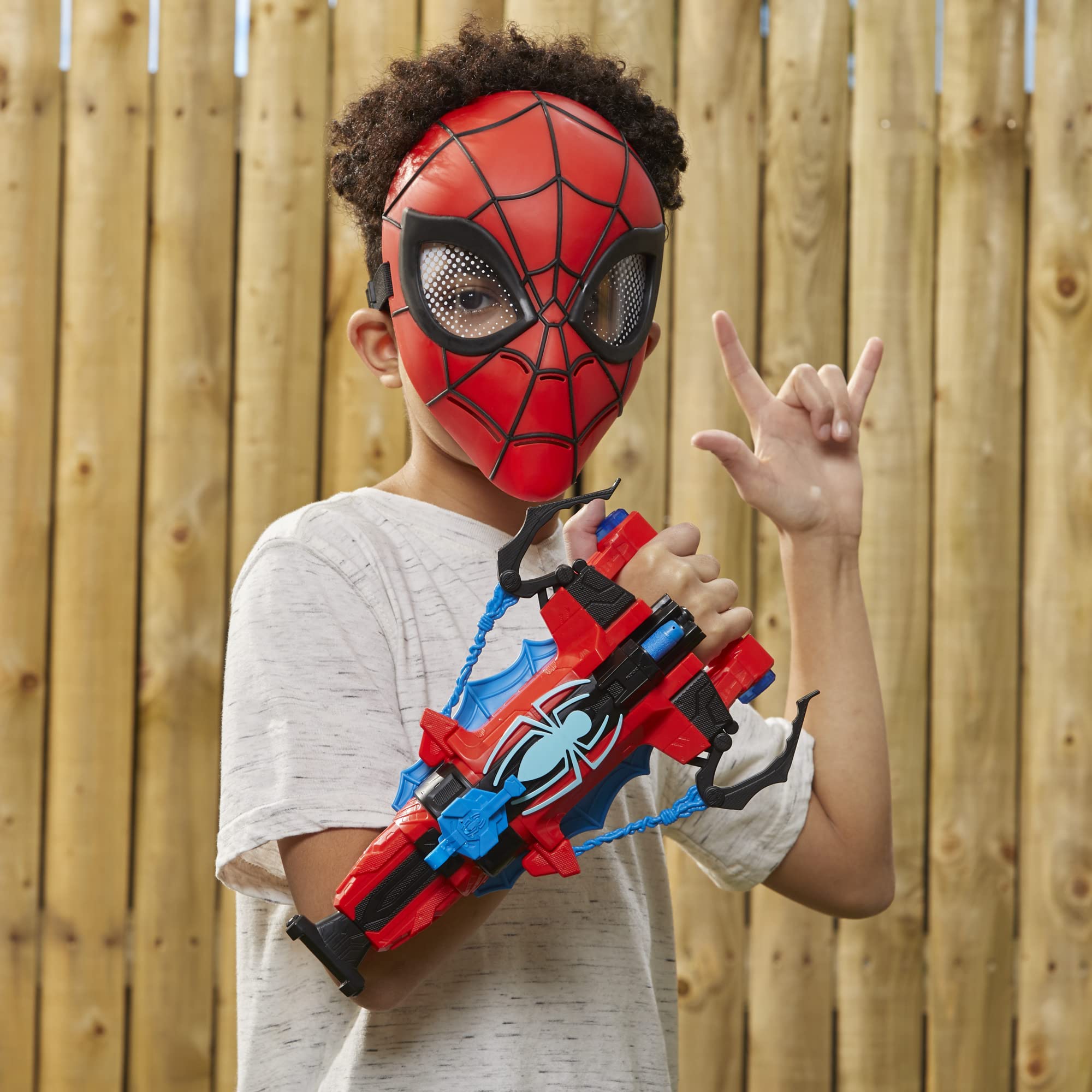 Hero-look with web details sparks imaginative Spider-Man adventures