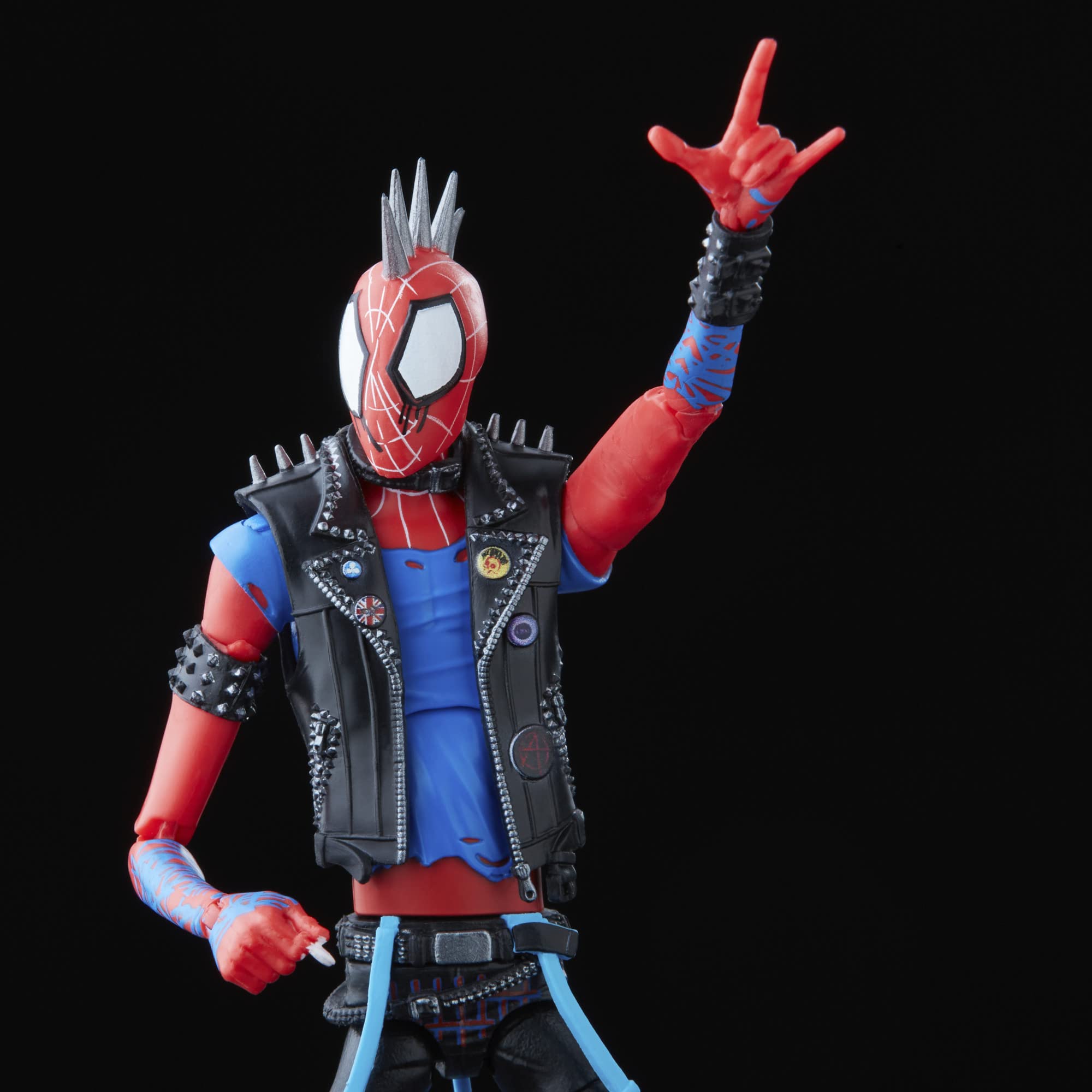 Spider-Punk figure articulation and deco enable versatile posing for dioramas